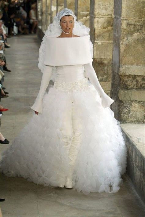 chanel tweed wedding dress